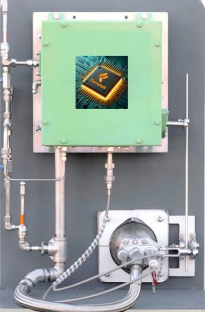 Furnatek thermal imaging camera mounted on an industrial furnace